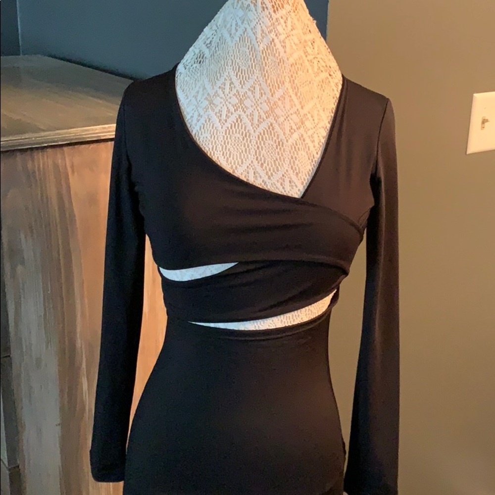 Cutout Bodycon - black dress - Women’s M